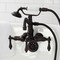 Kingston Brass CA1007T5 3-3/8" Tub Wall Mount Clawfoot Tub Faucet with Hand Shower, Oil Rubbed Bronze CA1007T5 - alternate 3